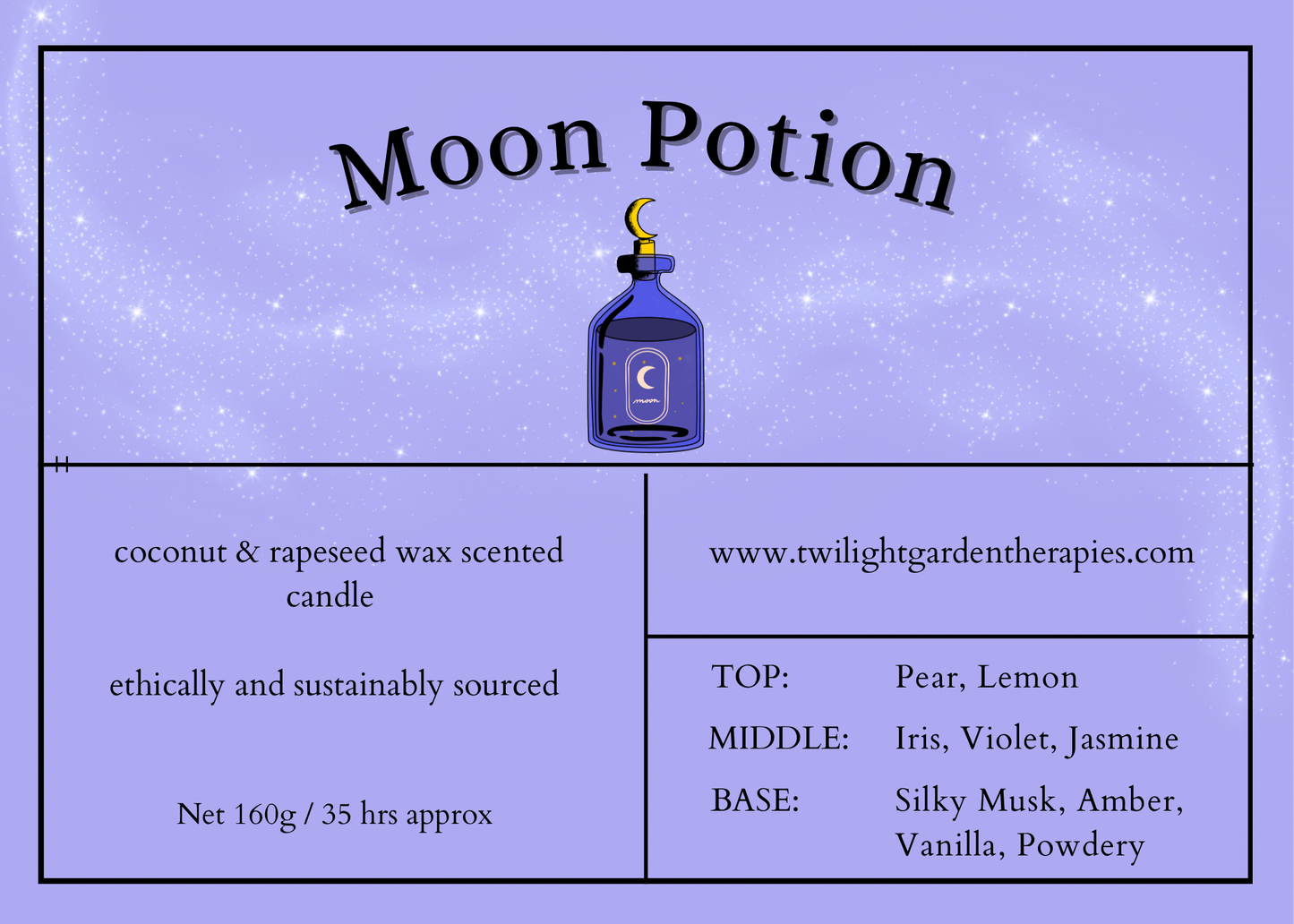 Pre-Order! Artisan Apothecary Jar Candle ‘Moon Potion’
