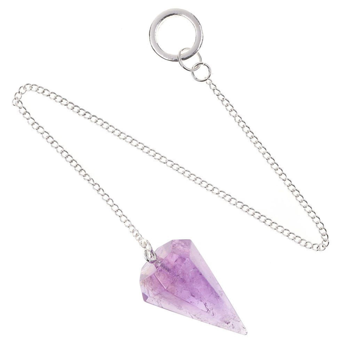 Pendulum Amethyst approx 18/20mm x 25/35mm, with Chain