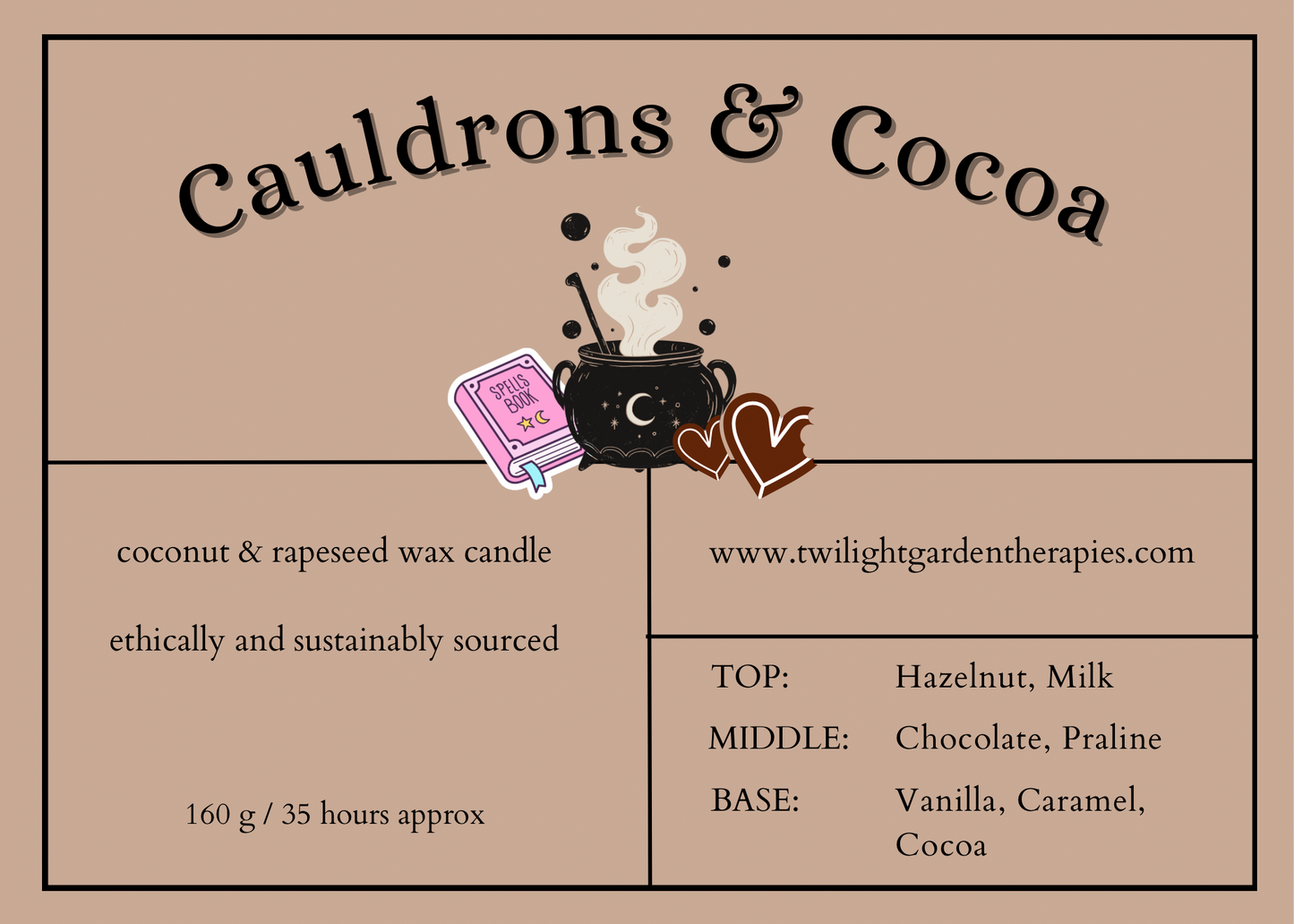 Pre-Order! Artisan Apothecary Jar Candle ‘Cauldrons & Cocoa’