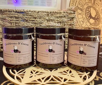 Pre-Order! Artisan Apothecary Jar Candle ‘Cauldrons & Cocoa’