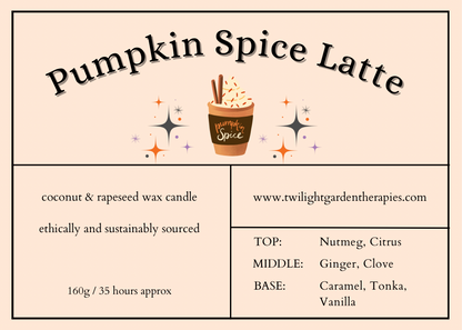 Pre-Order! Artisan Apothecary Jar Candle ‘Pumpkin Spice Latte’