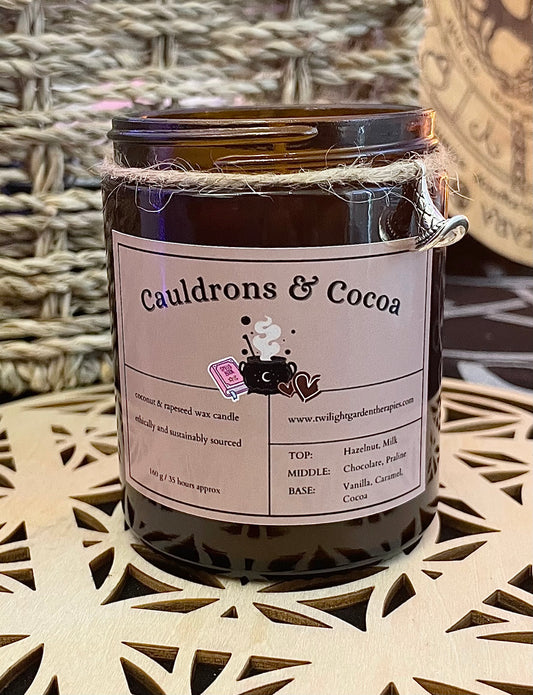Pre-Order! Artisan Apothecary Jar Candle ‘Cauldrons & Cocoa’