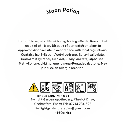Artisan Apothecary Jar Candle with charm -  ‘Moon Potion’ - Choose your label - 2 for £25.00