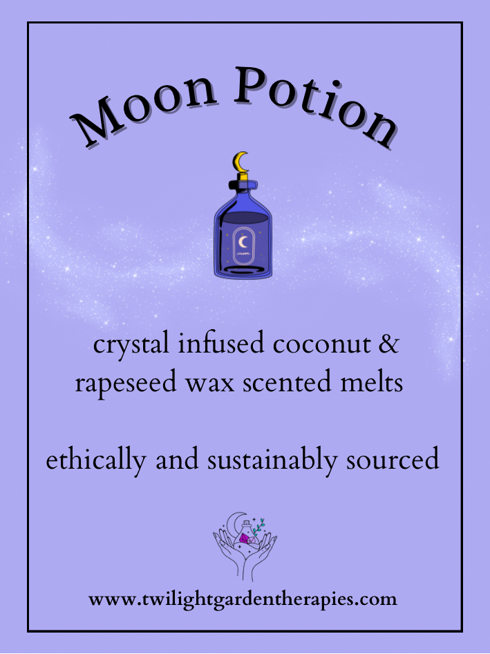Pre-Order! Wax Melts Snap Bar - Infused with Amethyst Crystal Chips - ‘Moon Potion’