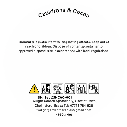 Artisan Apothecary Jar Candle with charm ‘ - Cauldrons & Cocoa’ Choose your Label! - 2 for £25.00