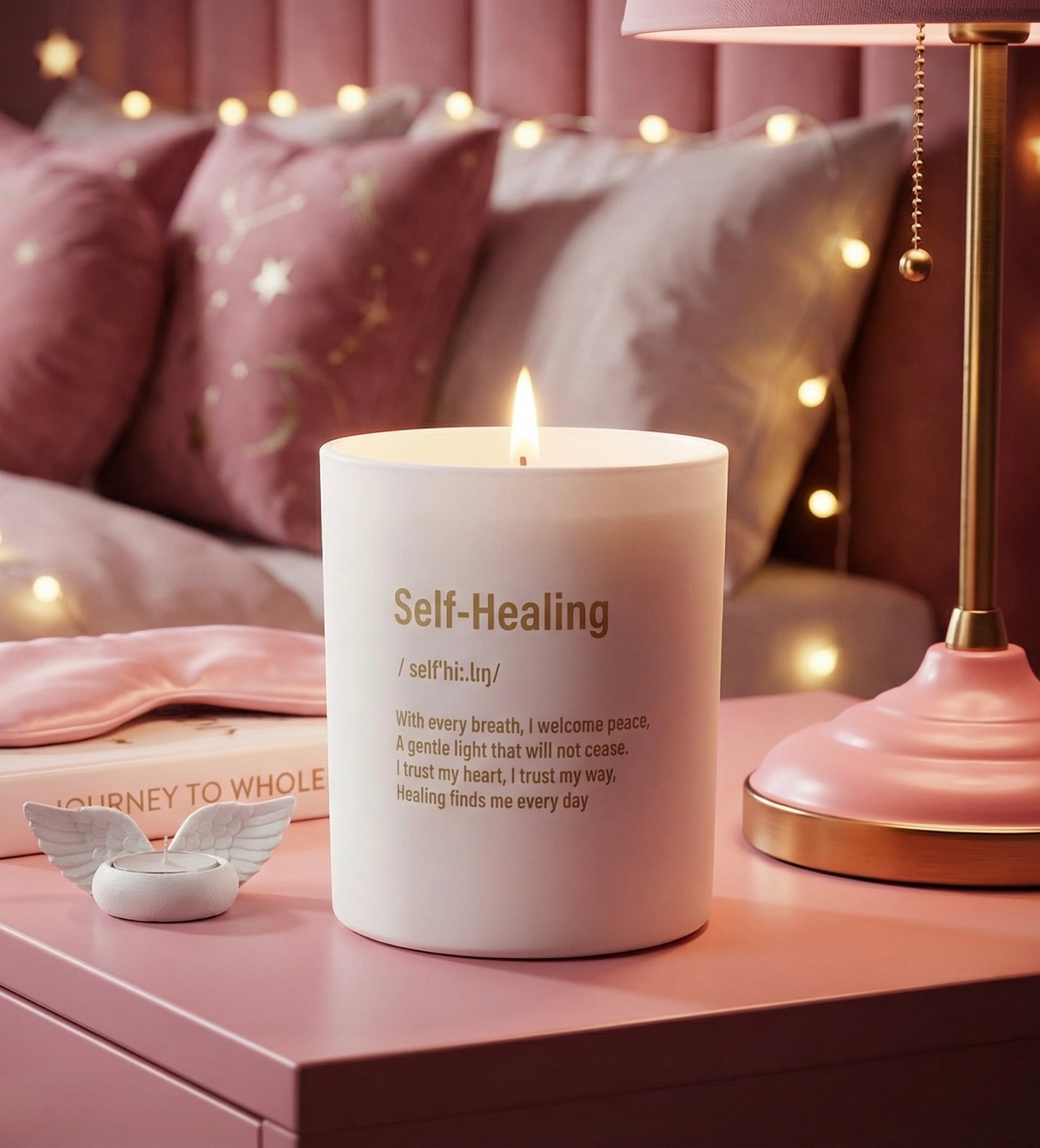 Calming & Uplifting Essential Oil Coconut & Rapeseed Candle