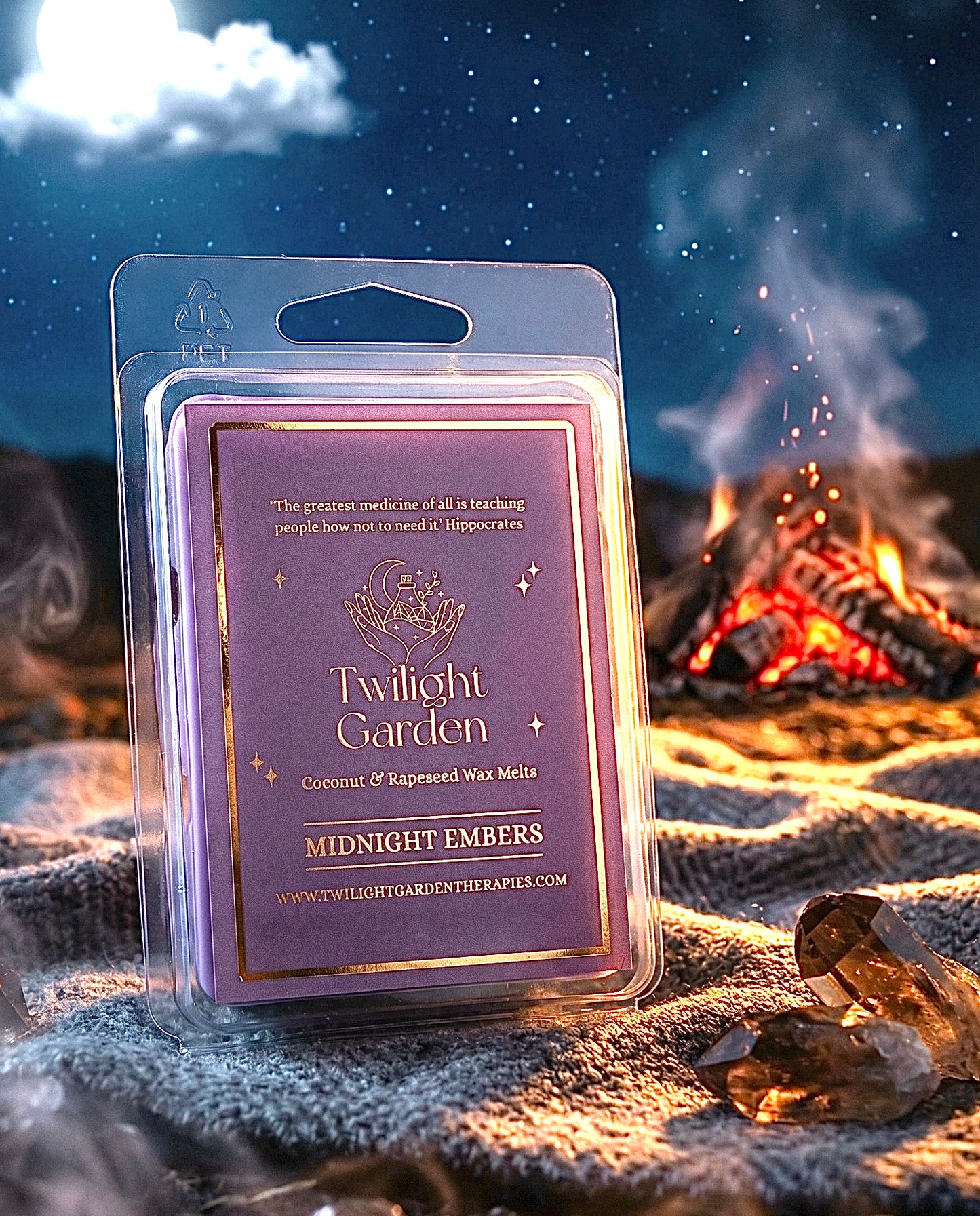 Hippocrates Collection 💫 ‘ Midnight Embers ‘ Coconut & Rapeseed Wax Melts