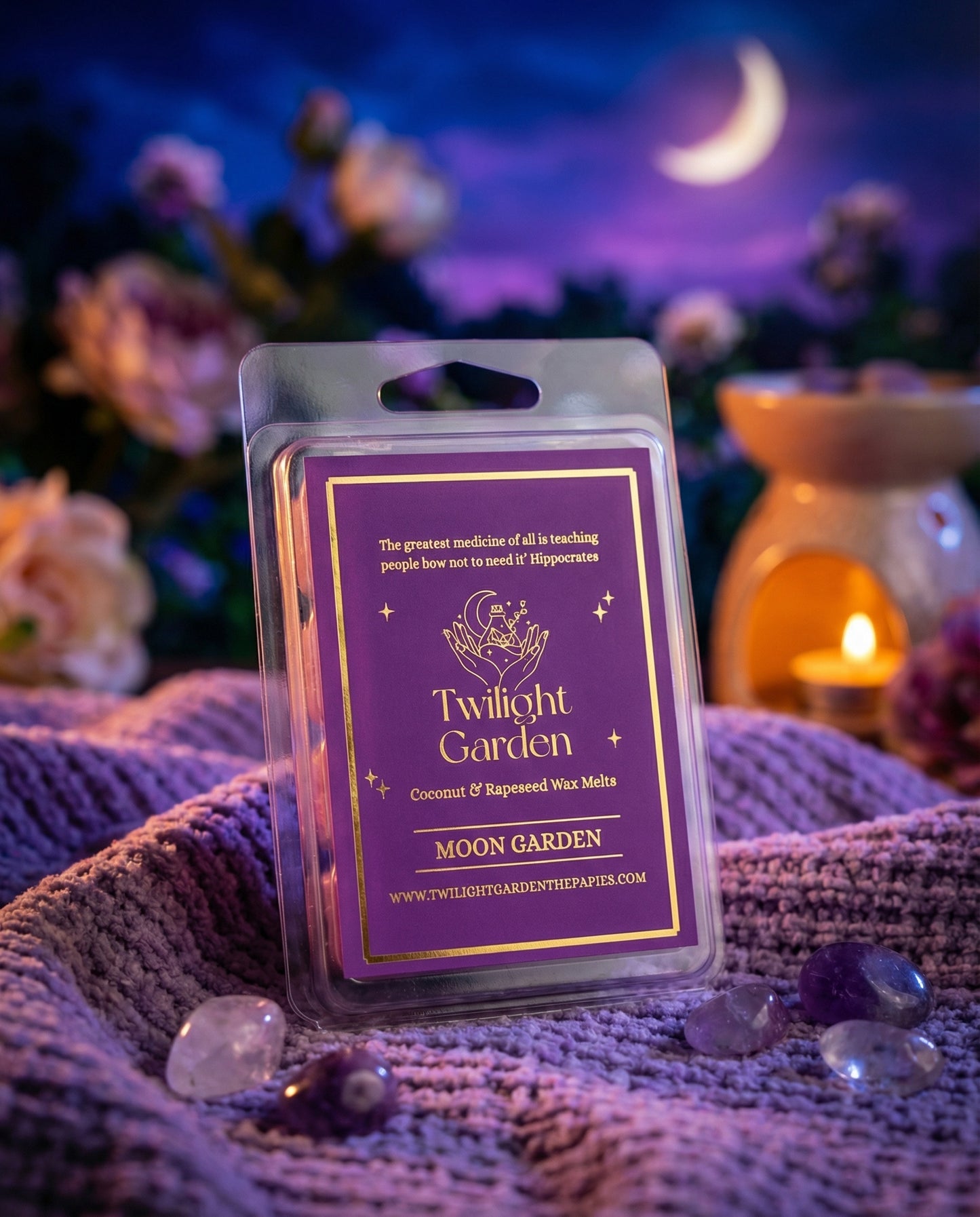 Hippocrates Collection 💫 ‘ Moon Garden ‘ Coconut & Rapeseed Wax Melts