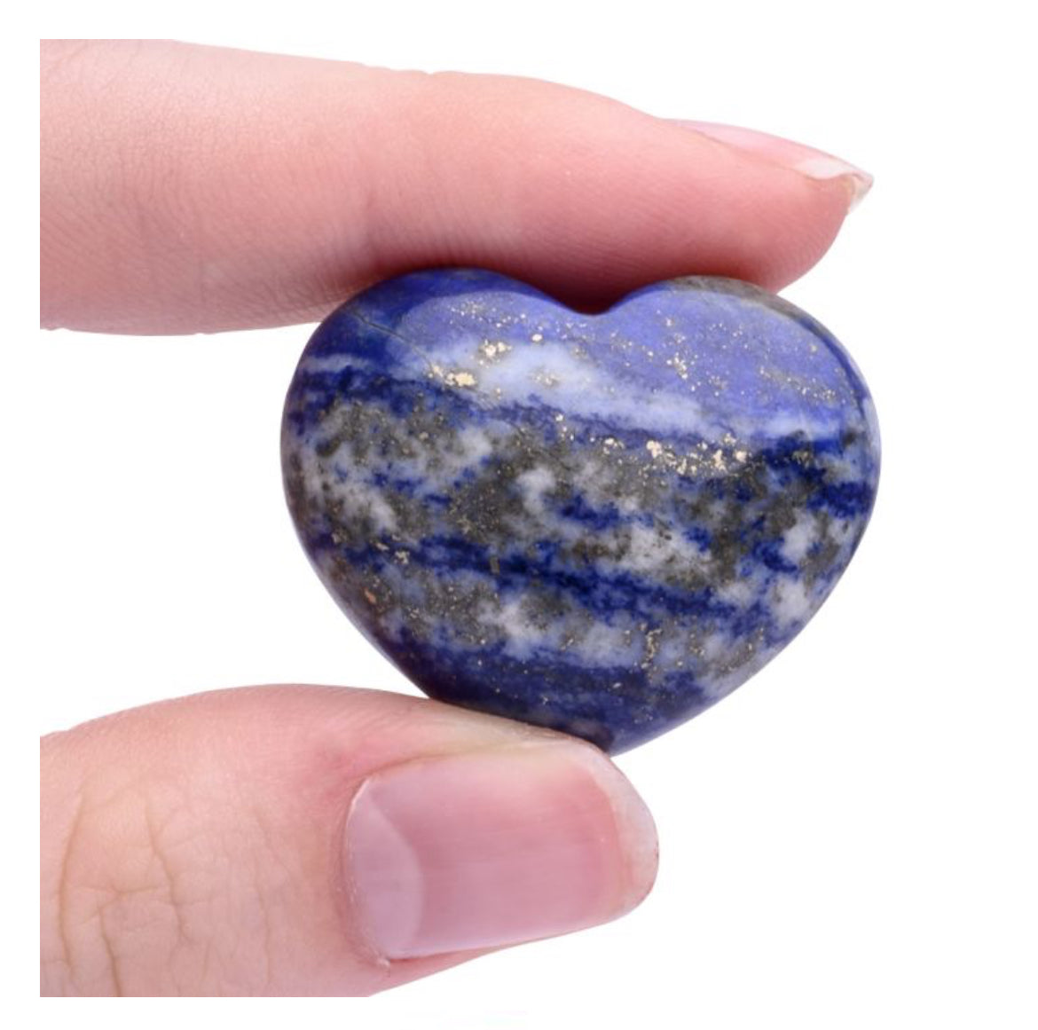 Lapis Lazuli Mini Heart Carving 25mm x 30mm