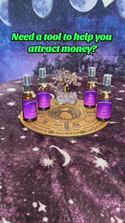Prosperity Crystal Energy Infused & Aromatherapy Aura Mist - Vanilla, Cinnamon & Orange - Crystal Tincture - Citrine Chips - Manifesting - Money Mist - Polysorbate Free